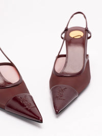 Saint Laurent Women Renee Slingback Pumps In Mesh