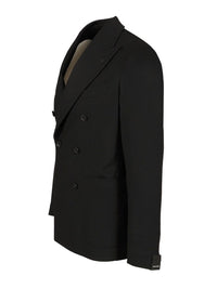 Tagliatore Men Double-Breasted Wool And Cashmere Blazer