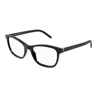 Saint Laurent Eyeglasses Cat Eye Full Rim, Black Frame and Clear Demo Lenses Lens SLM121001