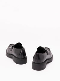Prada Prada Men Aged Leather Loafers