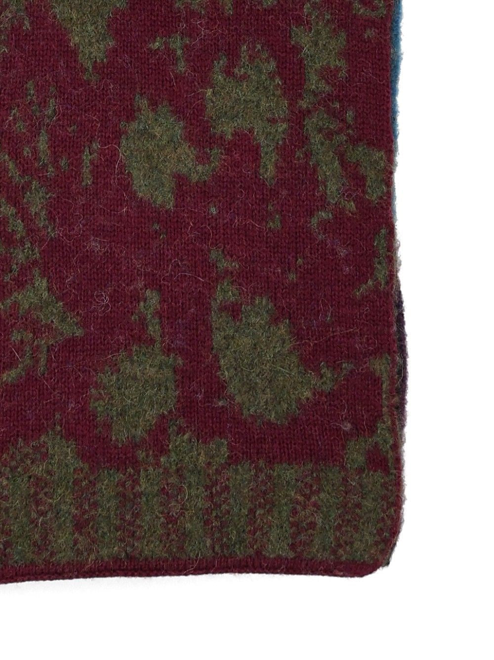 Dries Van Noten Men Long Wool And Alpaca Scarf