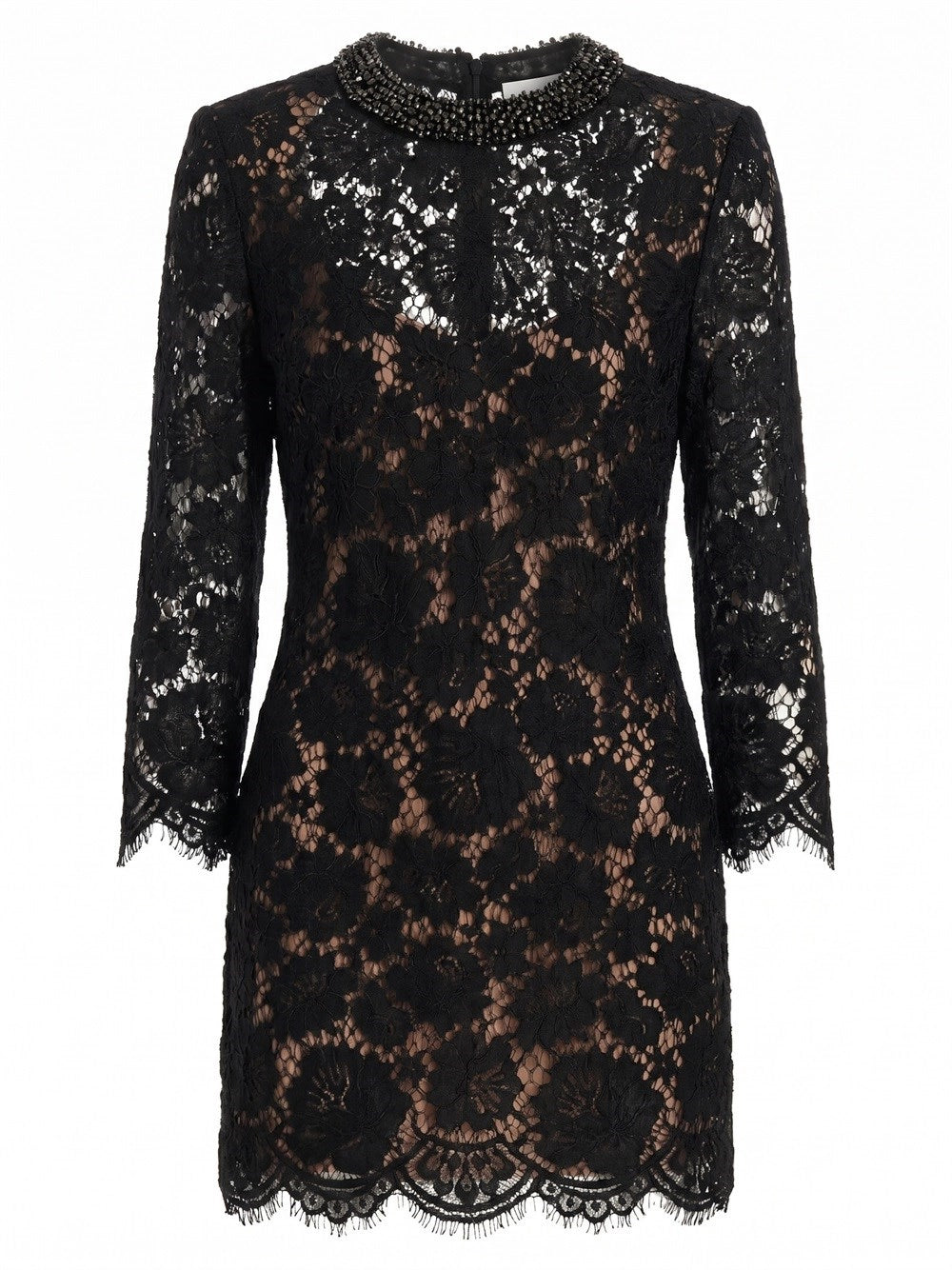 Self-Portrait Women Lace Long Sleeve Mini Dress