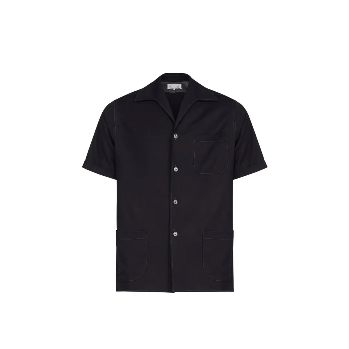 Maison Margiela Maison Margiela Short-Sleeve Wool Shirt Men