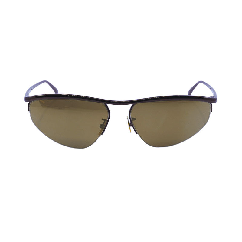 Bottega Veneta Sunglasses Cat Eye Semi Rim, Brown Frame and Bronze Lens BV1091S003