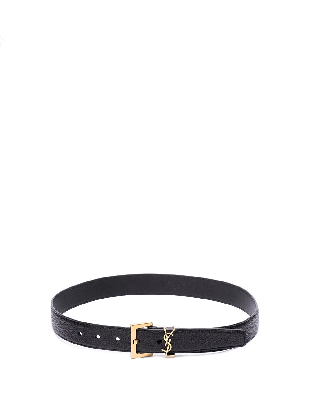 Saint laurent Saint Laurent Women Cassandre Belt In Grained Leather