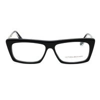 Victoria Beckham Eyeglasses Rectangle Full Rim, Black Frame and Clear Demo Lenses Lens VB2626001