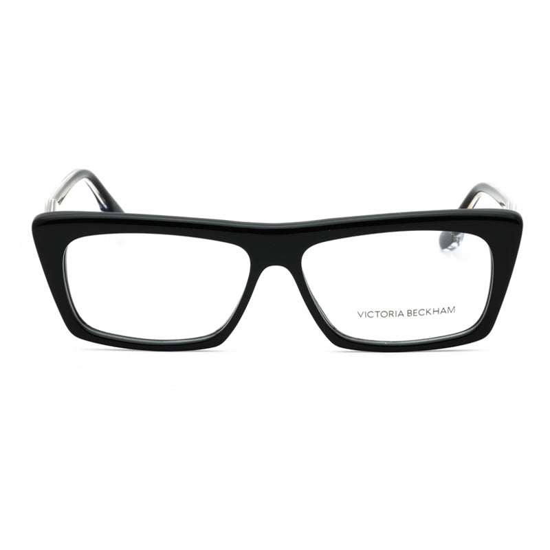 Victoria Beckham Eyeglasses Rectangle Full Rim, Black Frame and Clear Demo Lenses Lens VB2626001
