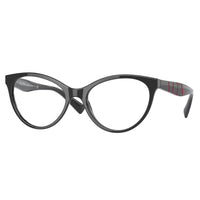 Valentino Eyeglasses Cat Eye Full Rim, Havana Frame and Clear Demo Lenses Lens VA30135196