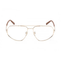 MCM Eyeglasses Aviator Full Rim, Pale Gold Frame and Clear Demo Lenses Lens MW5014-H032