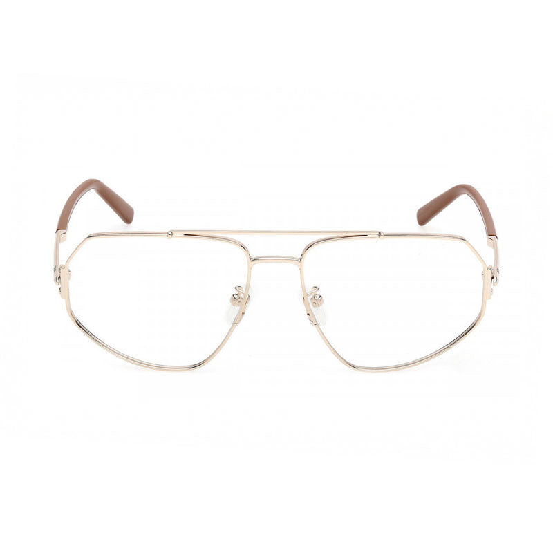 MCM Eyeglasses Aviator Full Rim, Pale Gold Frame and Clear Demo Lenses Lens MW5014-H032