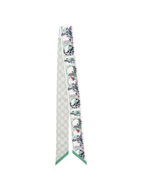 Gucci Women Printed Gg Silk Twill Jaquard Ribbon