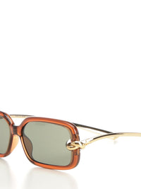 Bottega Veneta Women Rectangular "Knot" Sunglasses