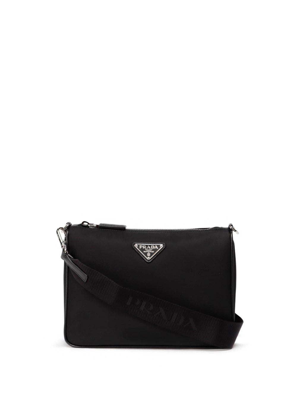 Prada Men Re-Nylon And Saffiano Leather Shoulder Bag