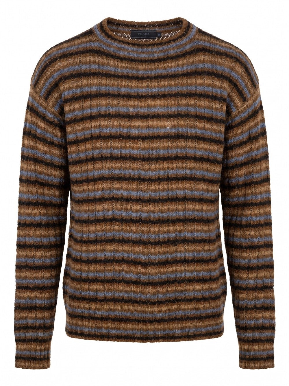 Prada Men Shetland Wool Boat Neck Sweater
