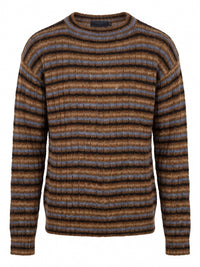 Prada Men Shetland Wool Boat Neck Sweater