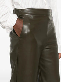 Max mara Max Mara Women Maxmara `S Leather-Look Cropped Pants