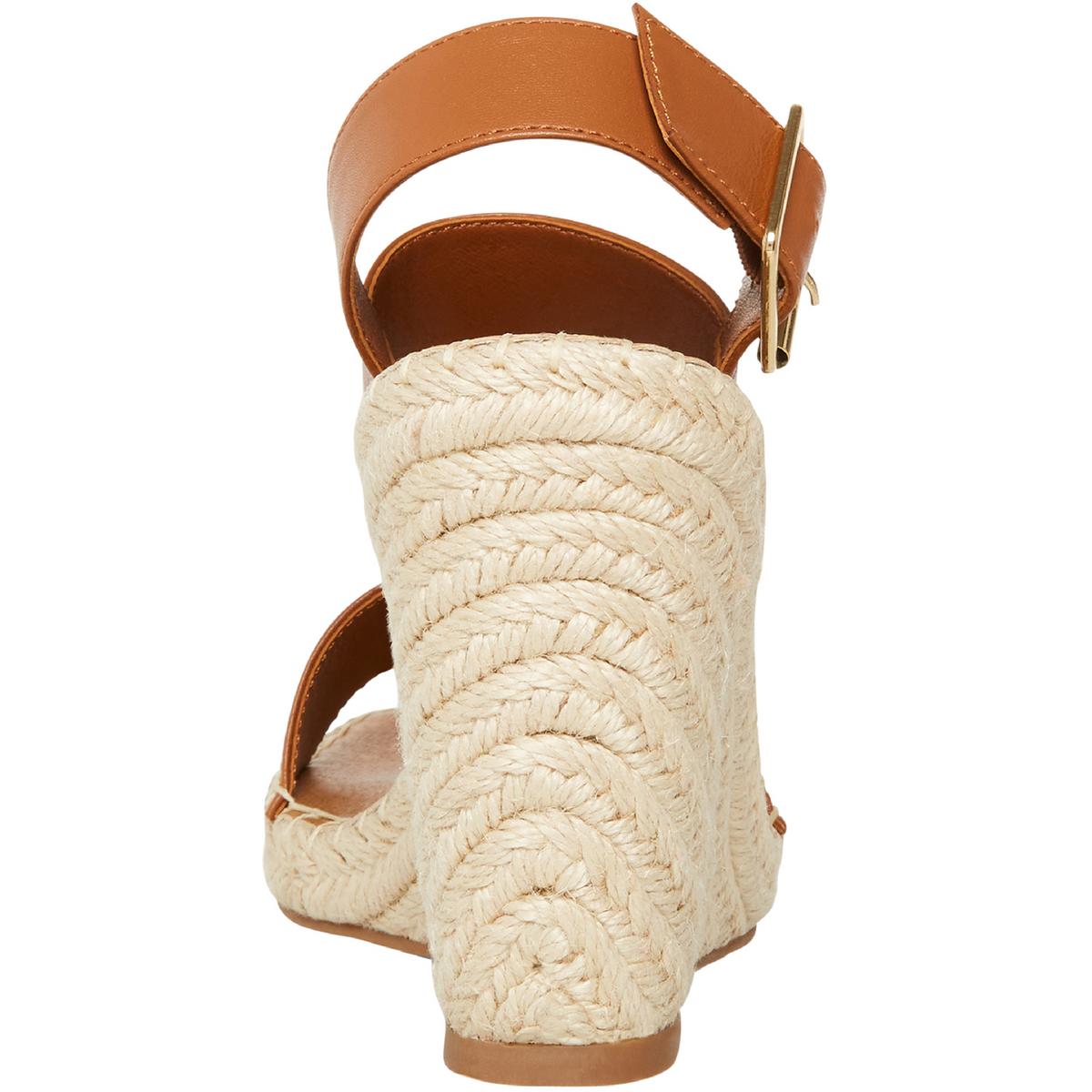 Uri Womens Buckle Espadrilles Wedge Sandals