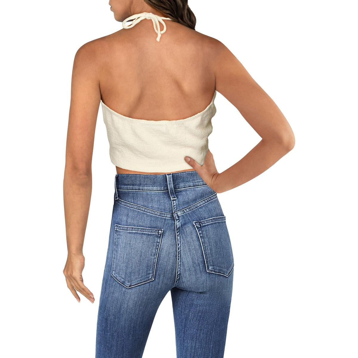 Womens Halter Bralette Crop Top