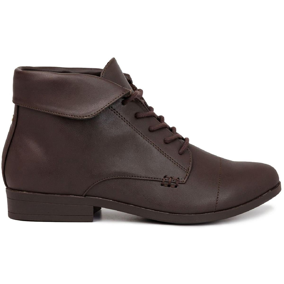 Clora Womens Padded Insole Ankle Combat & Lace-up Boots