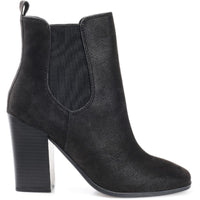 Maxxie Womens Laceless Almond Toe Ankle Boots