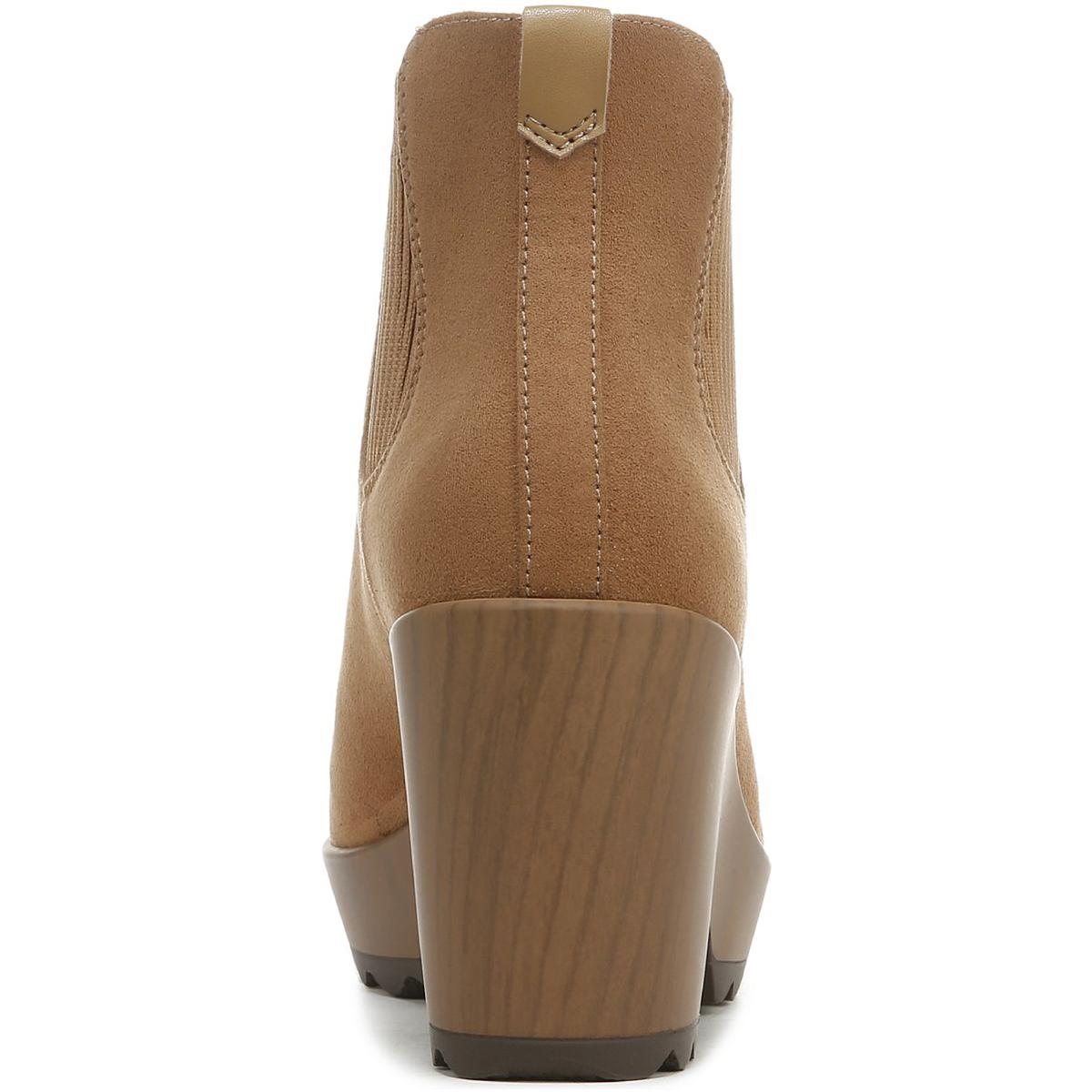 Walk Away Womens Faux Suede Heels Booties