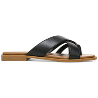 Carolyn Womens Slip On Flat Slide Sandals