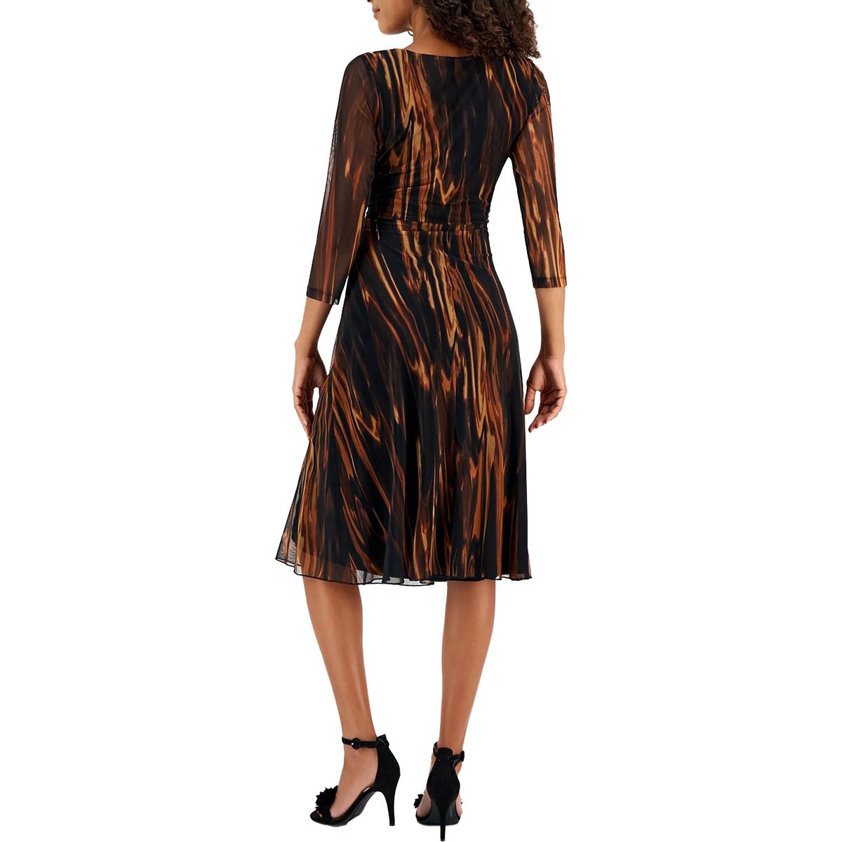 Womens Polyester Midi Dress