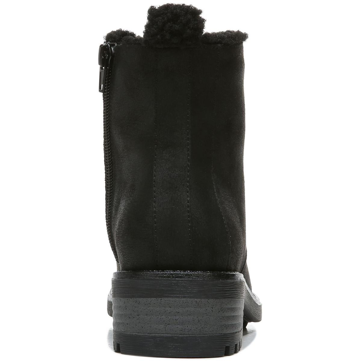 Kunis Cozy Womens Zipper Winter Combat & Lace-up Boots