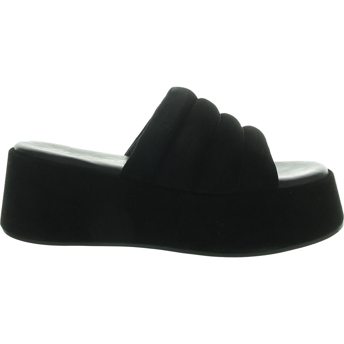 Womens Solid Platform Sandals