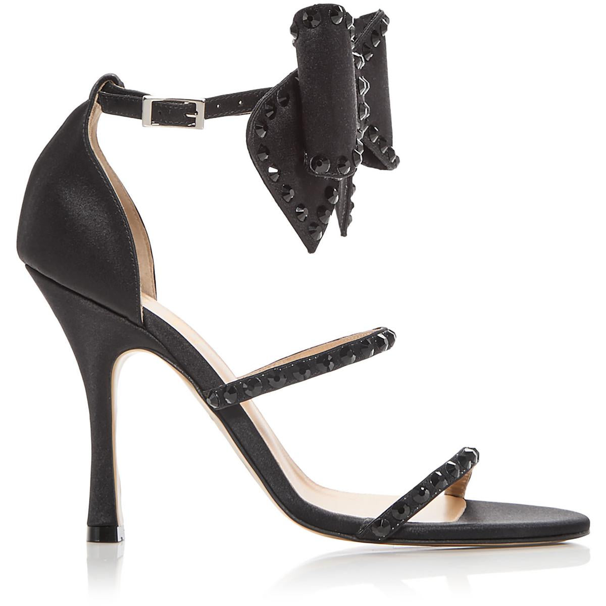 Malika Womens Satin Bow Heels