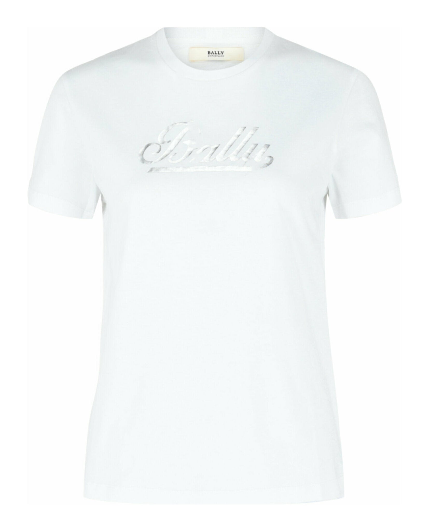 Bally Womens Metallic Logo Print T-Shirt