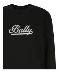 Bally Bally Womens Script Logo Crewneck Sweatshirt