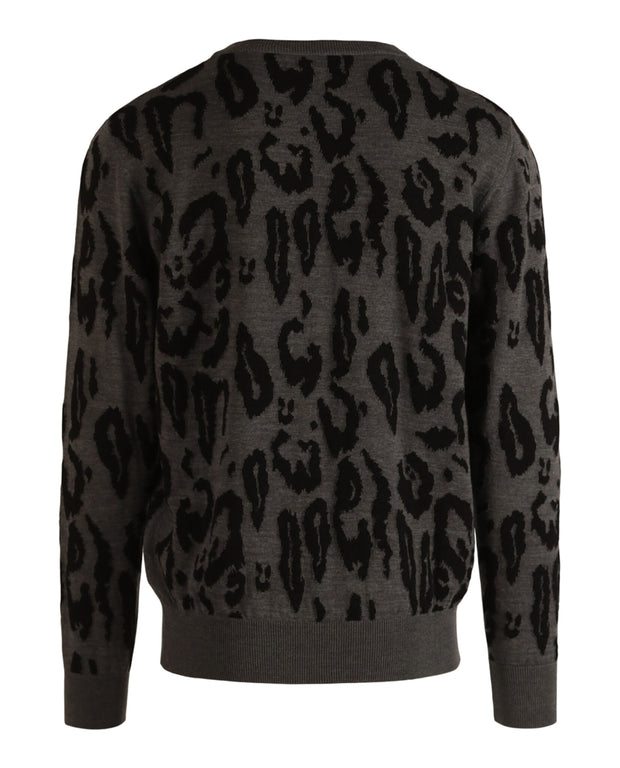 Stella McCartney Mens Leopard Knit Sweater