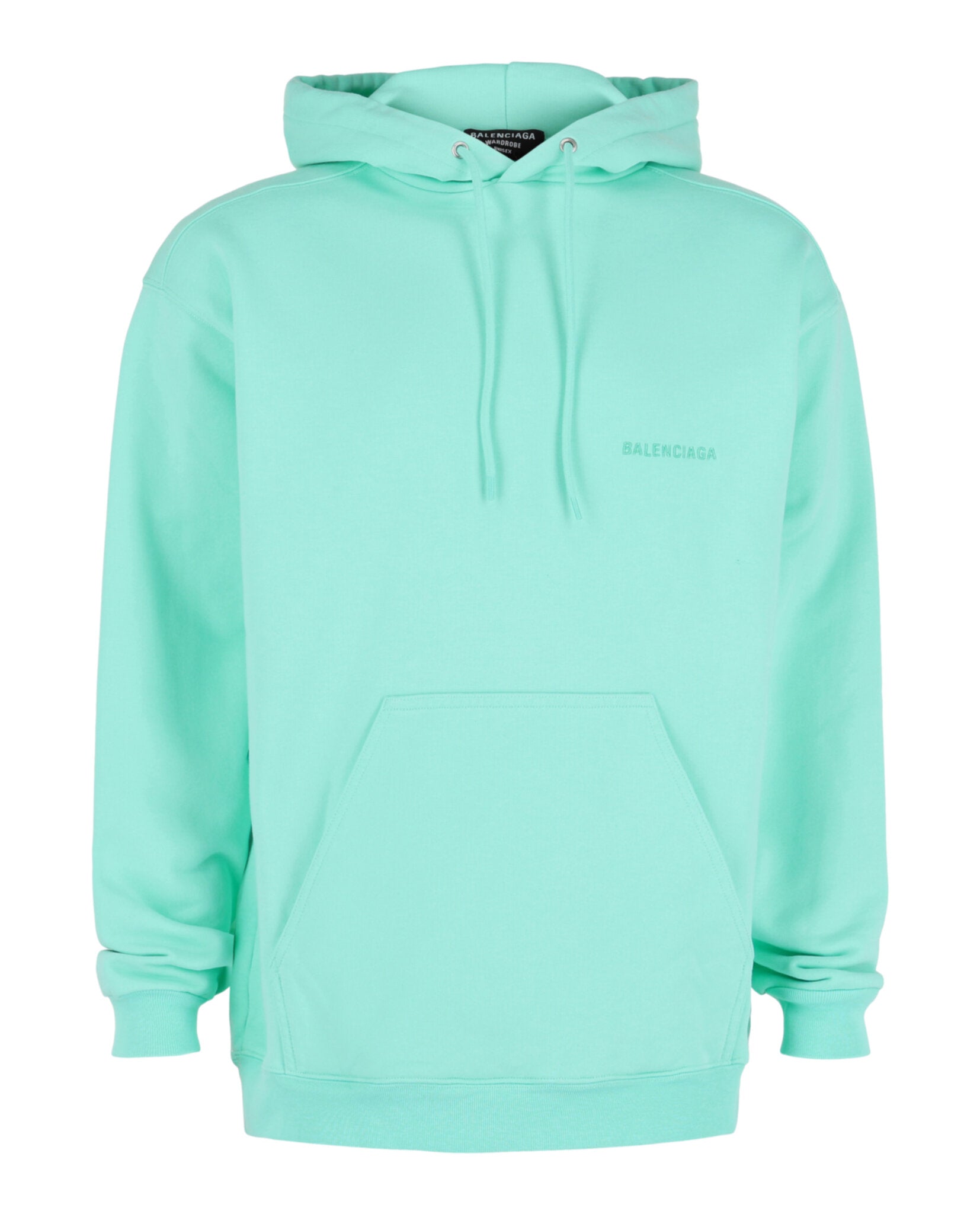Balenciaga Mens Embroidered Logo Hoodie