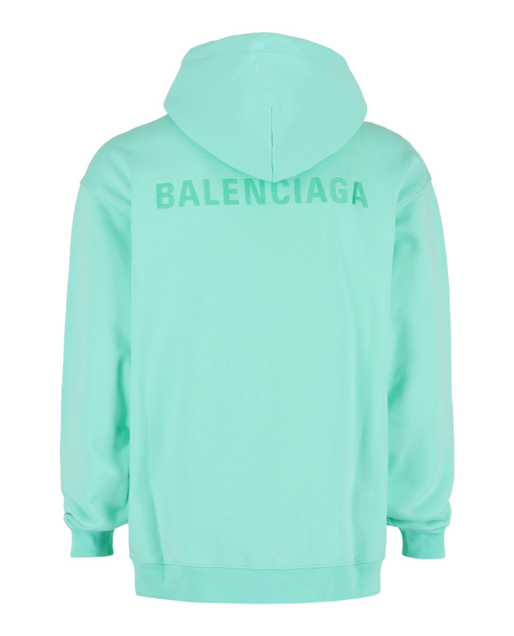 Balenciaga Mens Embroidered Logo Hoodie