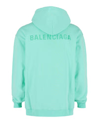 Balenciaga Mens Embroidered Logo Hoodie