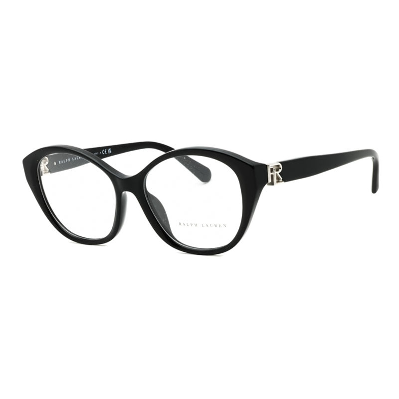 Ralph Lauren Ralph Lauren Eyeglasses Butterfly Full Rim, Black Frame and Clear Demo Lenses Lens RL6246U5001