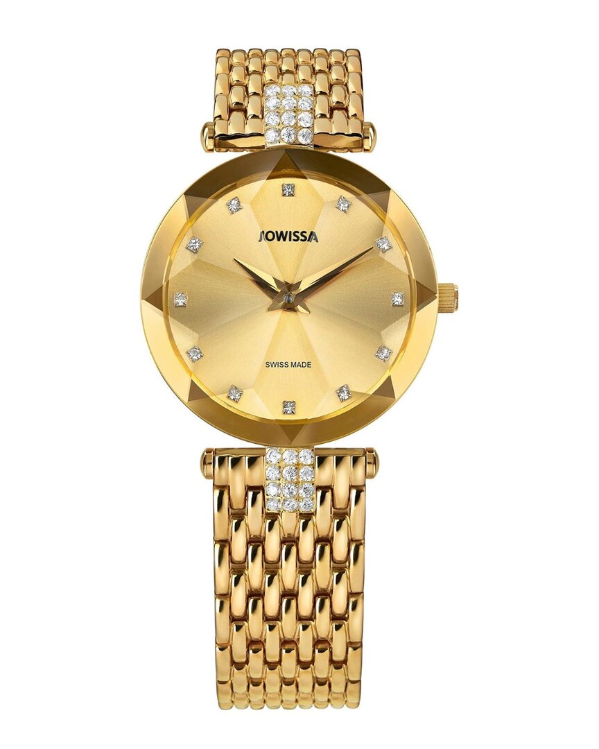 Jowissa Facet Strass Swiss Ladies Watch