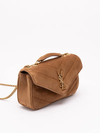 Saint Laurent Women Loulou Mini In Suede