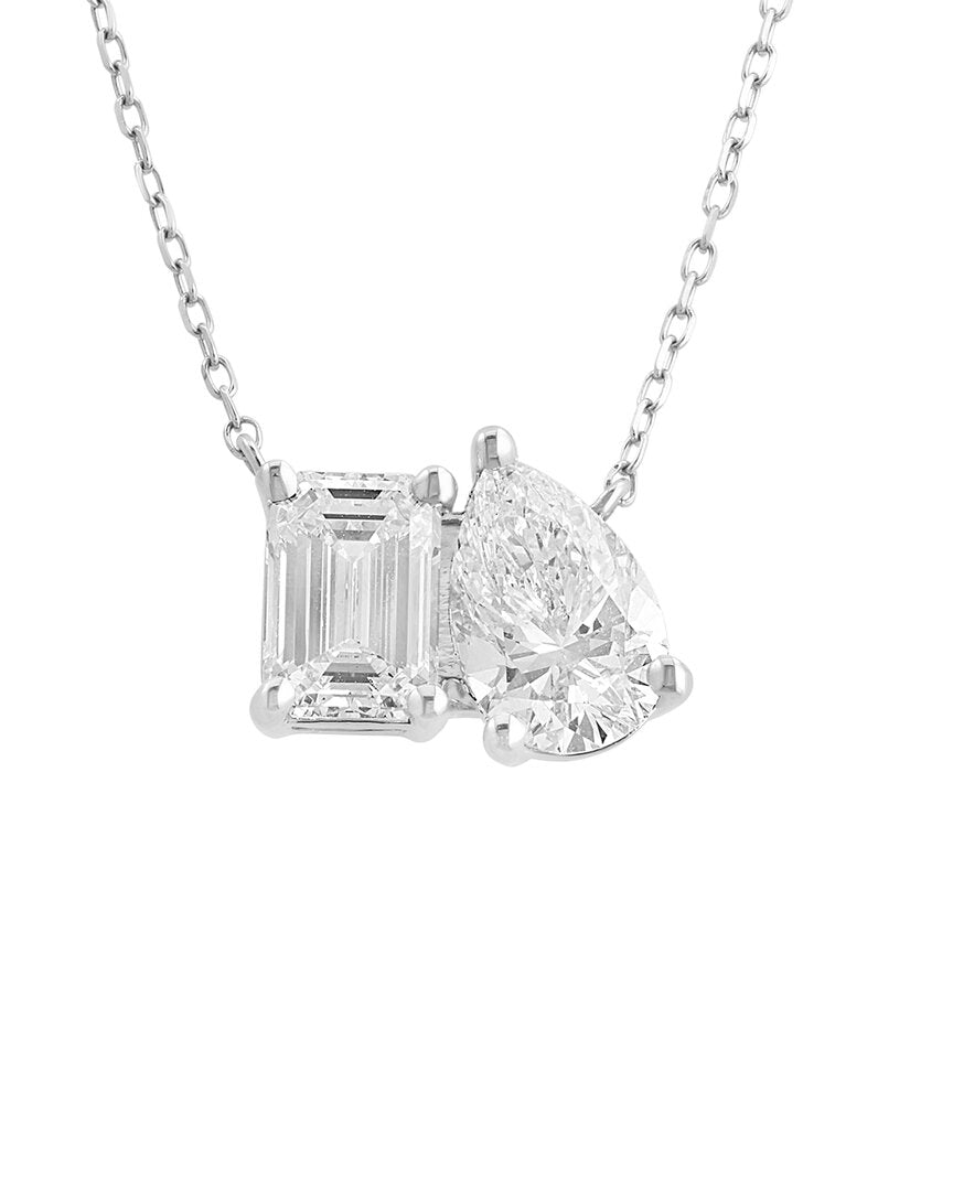 Effy Fine Jewelry 14K 3.92 Ct. Tw. Lab-Grown Diamond Necklace