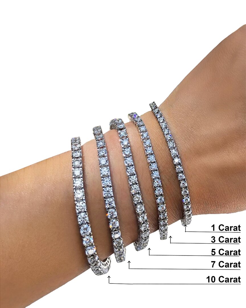 Lab Grown Diamonds 14K 10.00 Ct. Tw. Lab Grown Diamond Tennis Bracelet