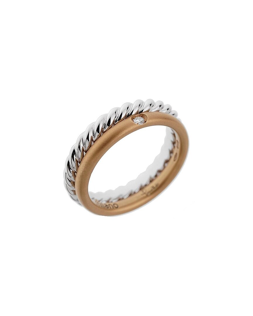 Pre-Owned Pomellato 18K Two-Tone 0.03 Ct. Tw. Diamond Ring (Authentic Pre-Loved)