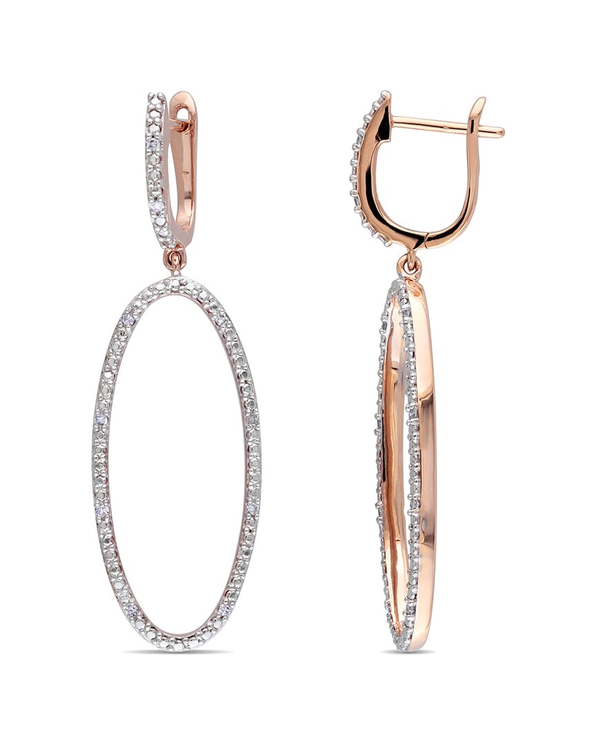 14K Rose Gold 0.10 Ct. Tw. Diamond Earrings