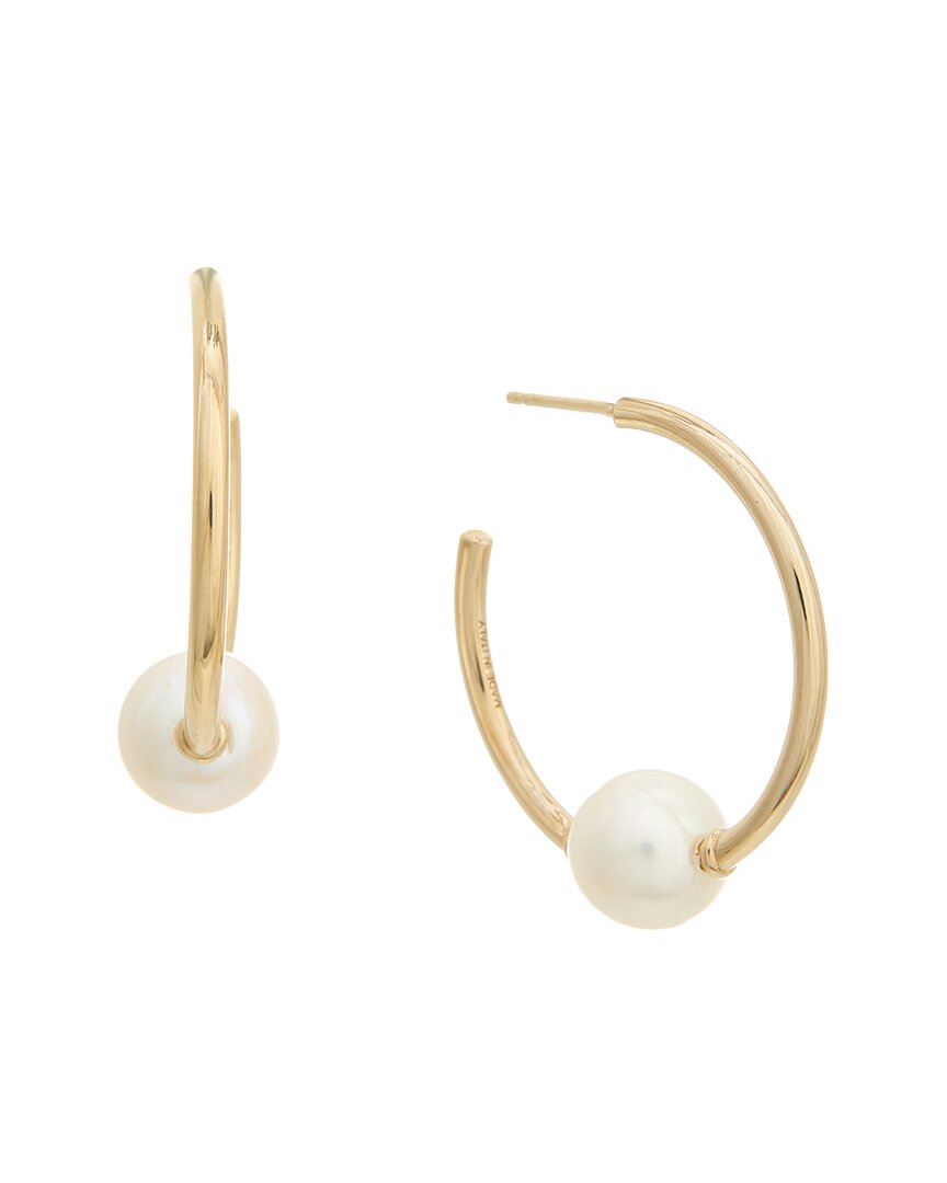 Chloé Darcey Pearl Hoop Earrings