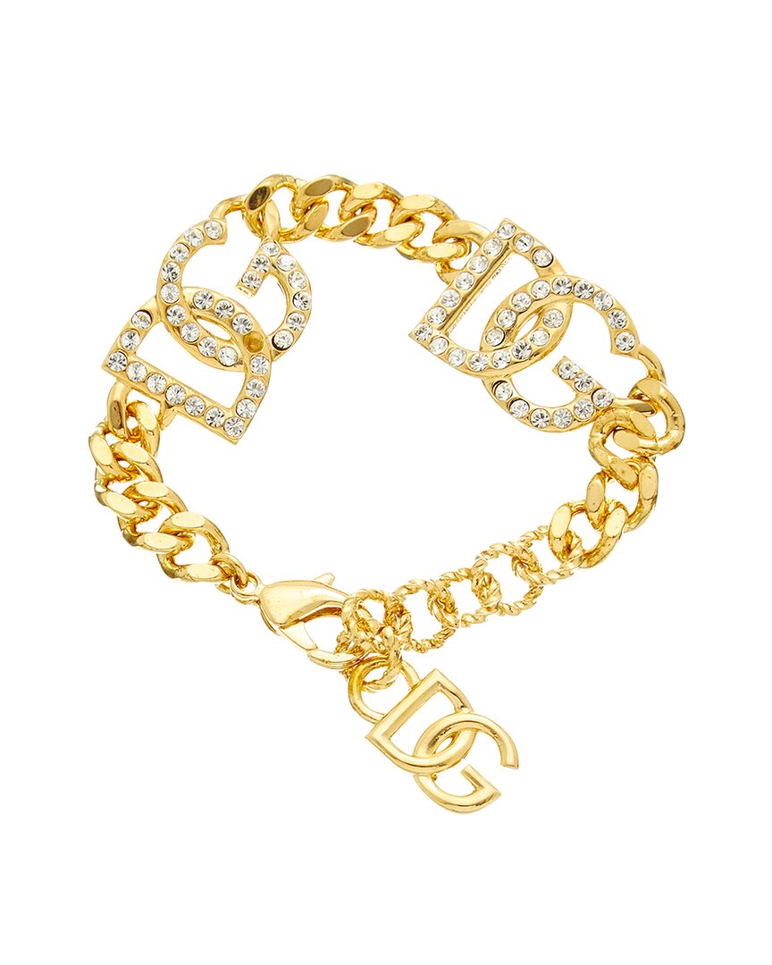 Dolce & Gabbana Crystal Link Chain Bracelet (Authentic Pre-Owned)