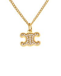 Celine Triomphe Rhinestone Necklace