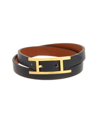 Hermès Hermès Swift Leather Behapi Double Tour Bracelet (Authentic Pre-Loved)