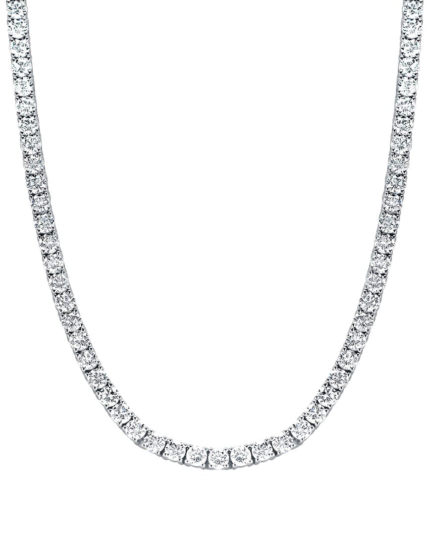 14K 15.00 Ct. Tw. Lab-Grown Diamond Straight Line Necklace