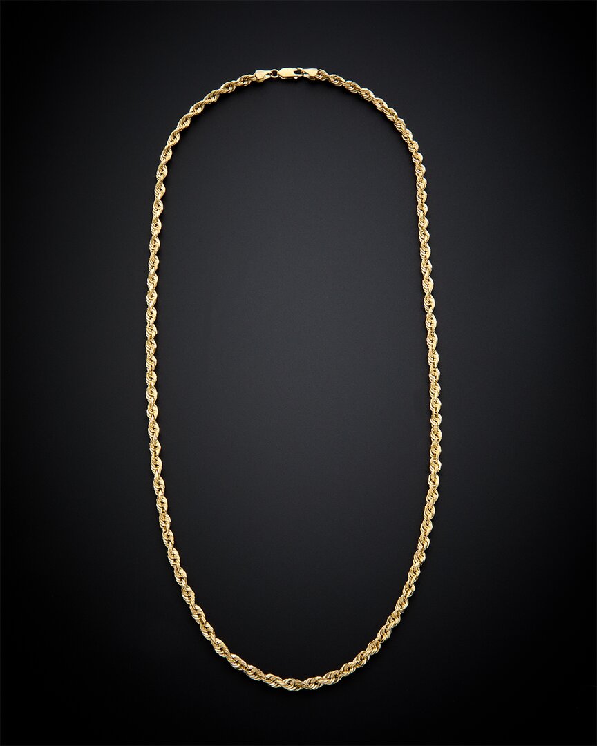 14K Italian Gold Rope Chain Necklace