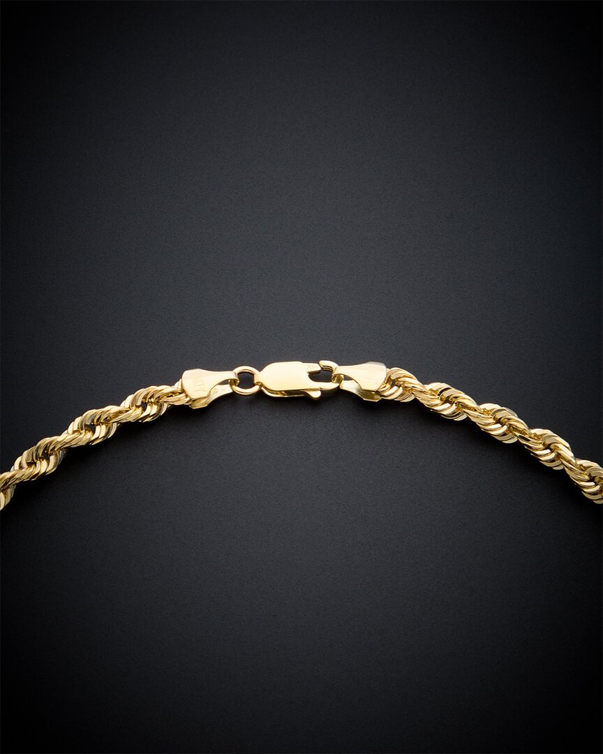 14K Italian Gold Rope Chain Necklace